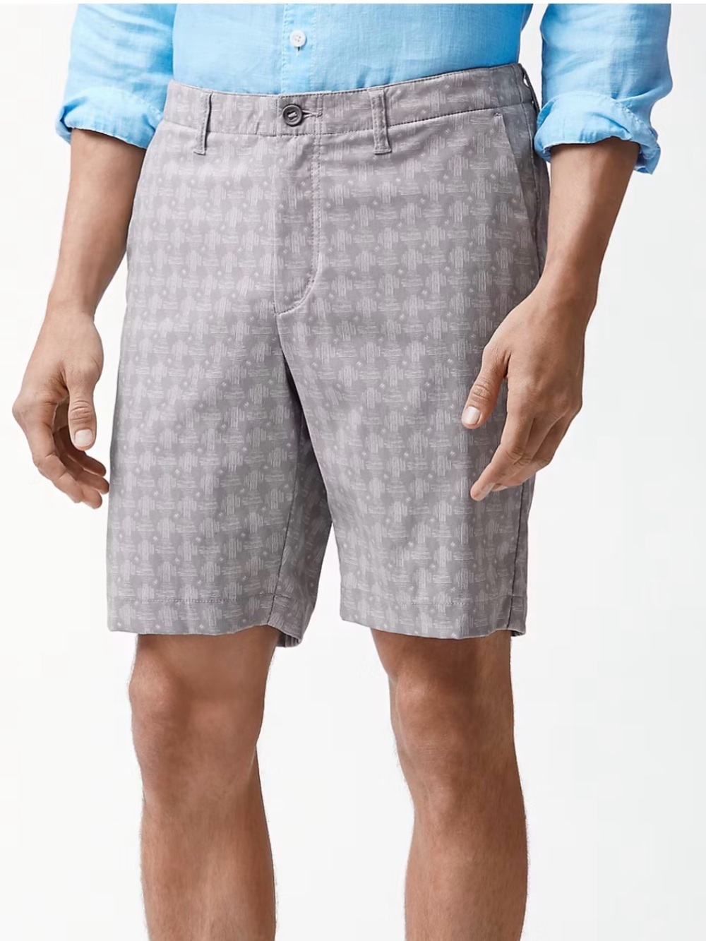 Tommy Bahama Gray Patterned Flat Front Shorts